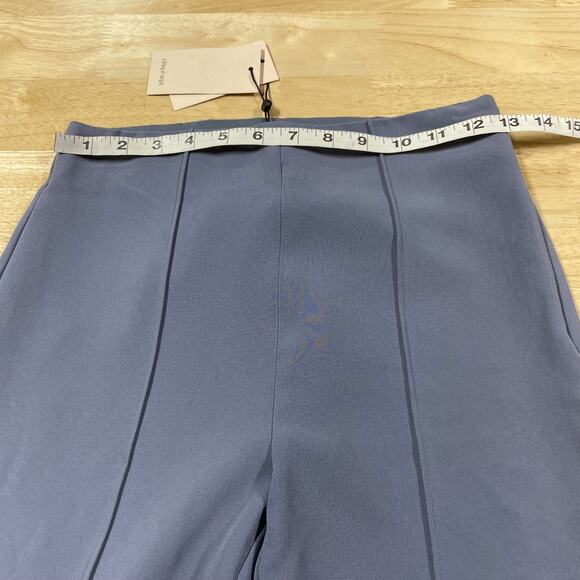 Cinq a Sept NWT Kayden Embellished Dress Pants Blue Size 0 Beaded Ankle Pleated - Picture 6 of 11